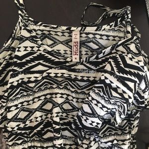 Cute Aztec black and white dress